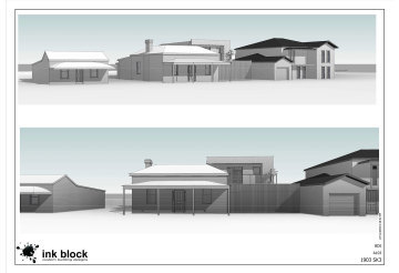 Rendering of the extension - Front