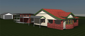 3D rendering of the extension